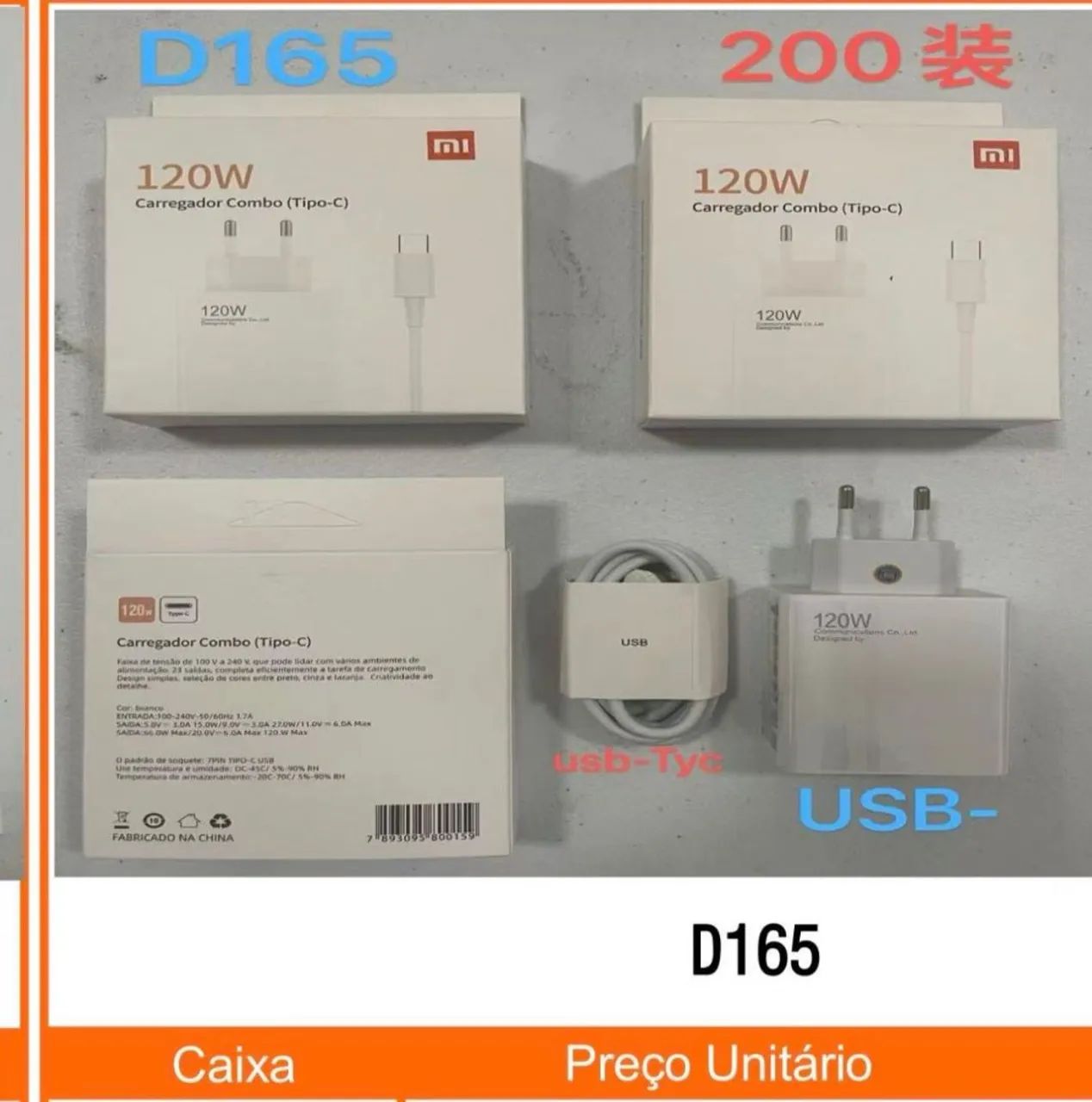 Carregador tipo c turbo 120w - Foto 2