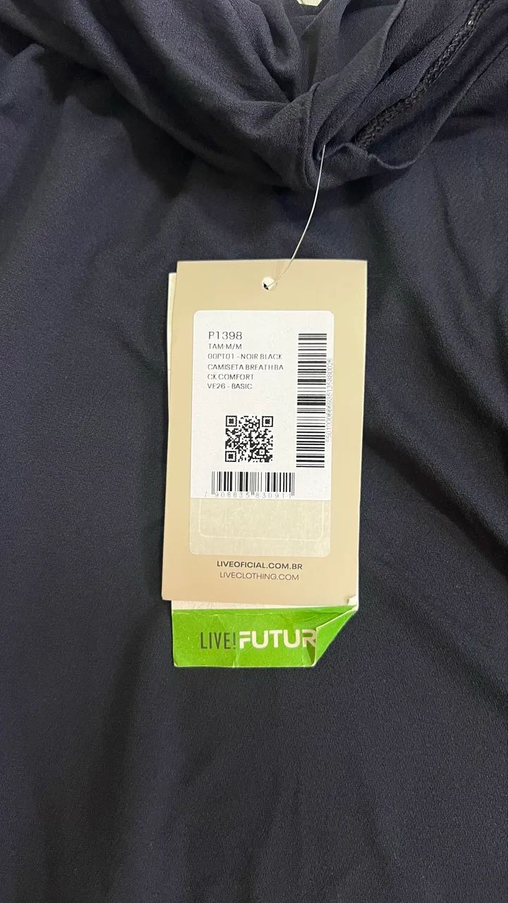 Blusa Preta LIVE Nova Original Treino - Foto 2