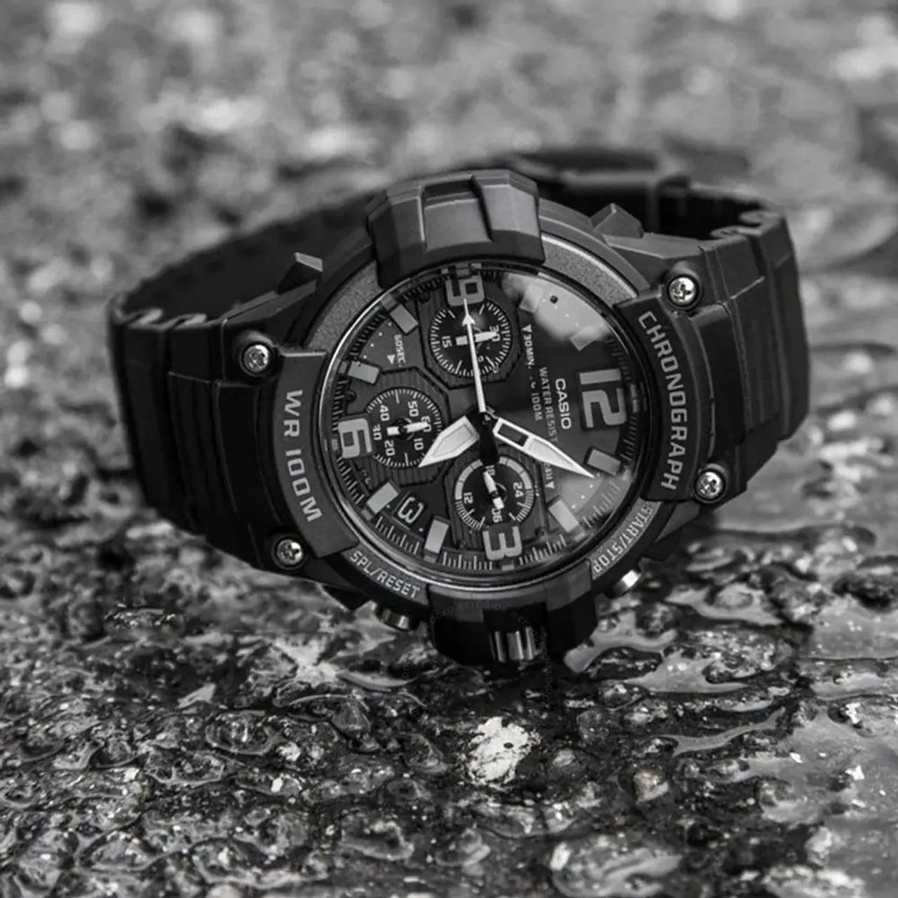 Relógio Casio Masculino Cronógrafo MCW-100H-1A3VDF 5434 - Foto 2