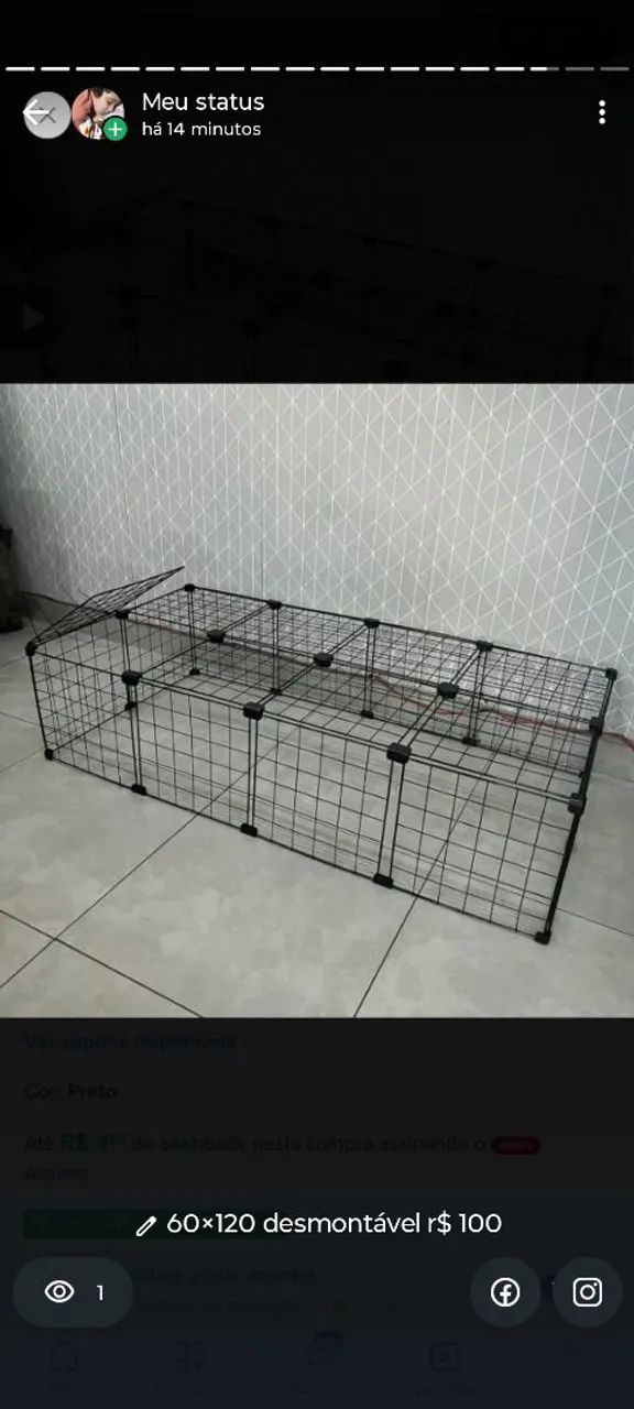 Grade para pet semi nova 