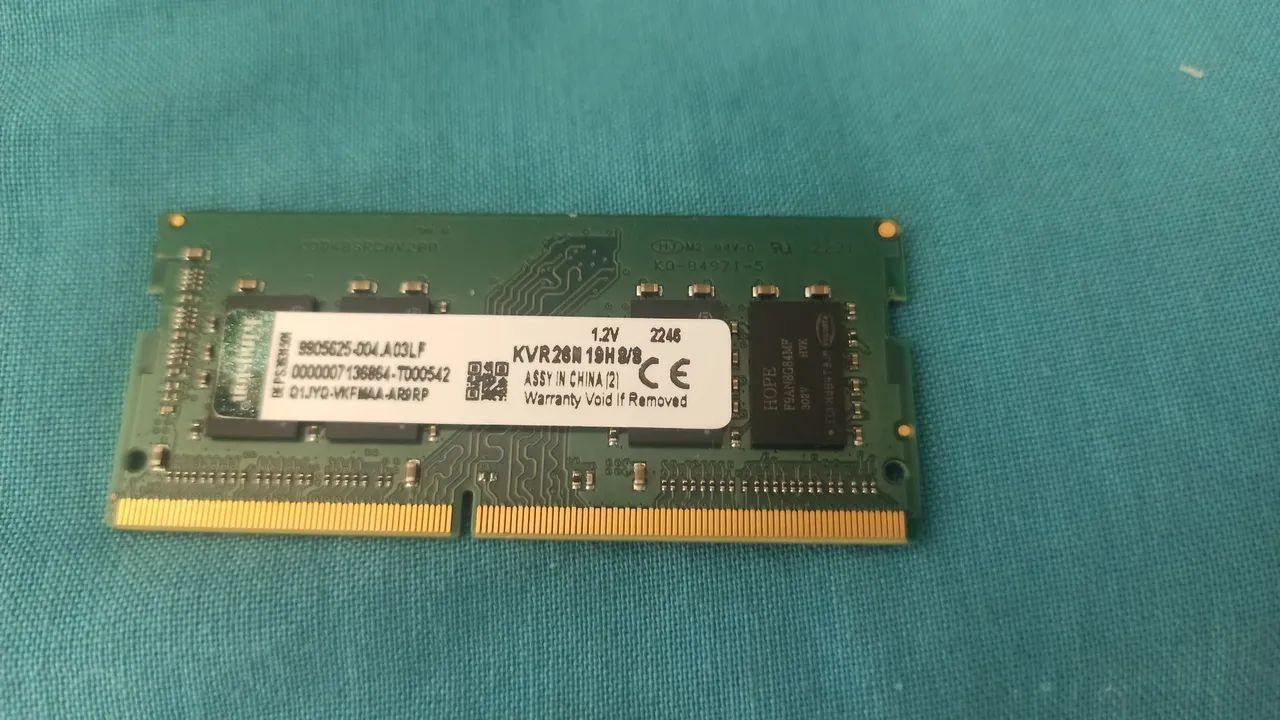Memória ddr4 8 gigas 453825739075758080