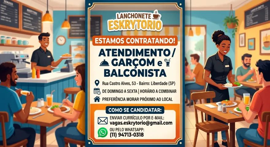 ATENDIMENTO - GARÇOM