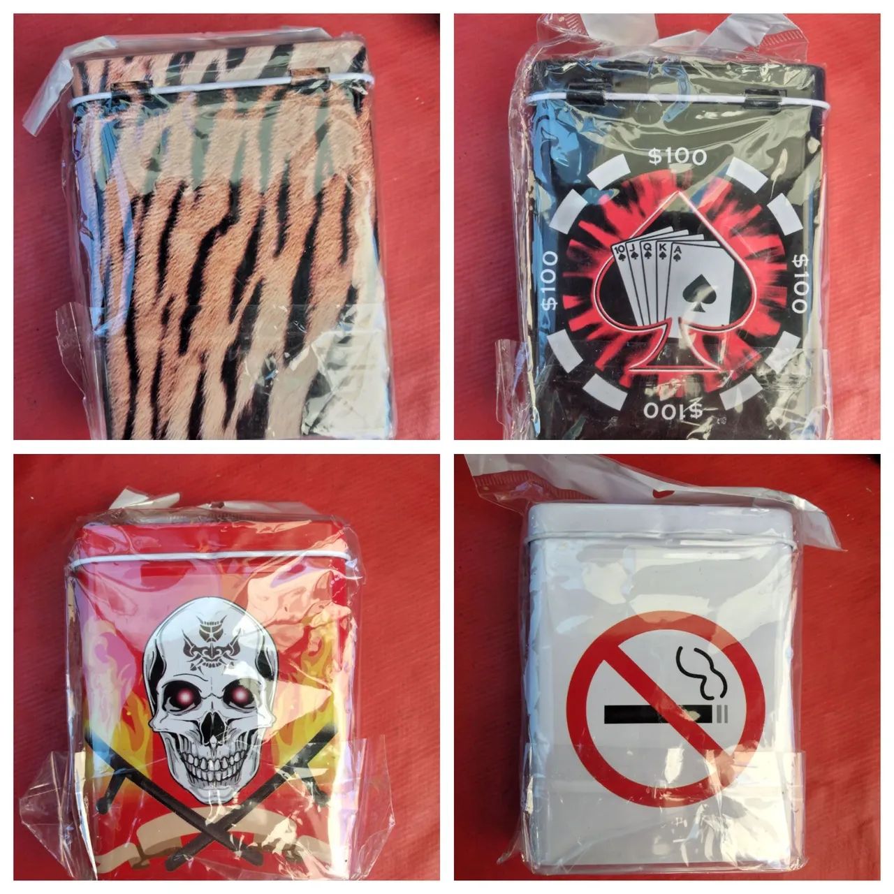 Lote com 4 cigarreiras por 40,00 