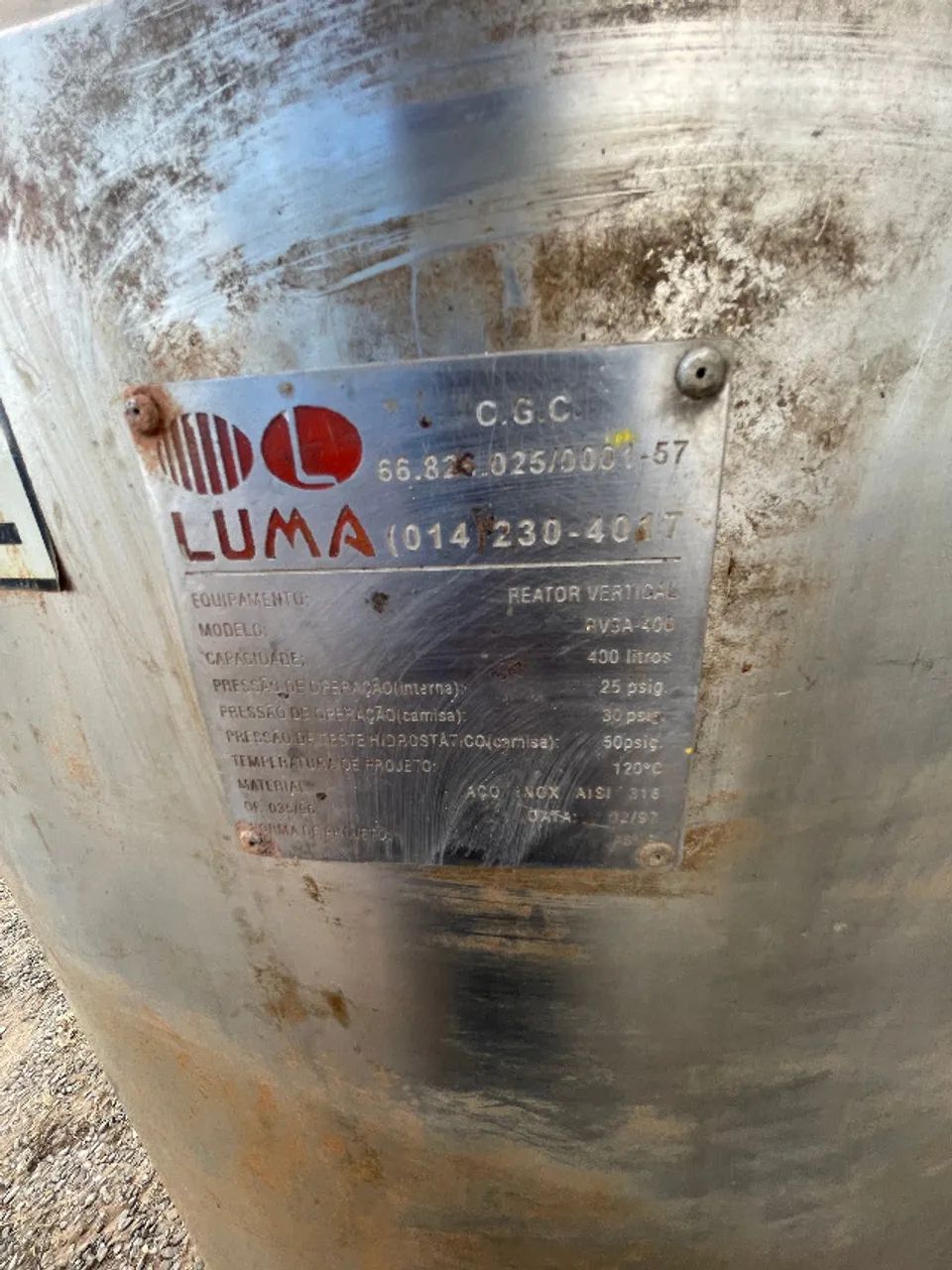 Reator Vertical Inox 400L - AISI 316 - Foto 2