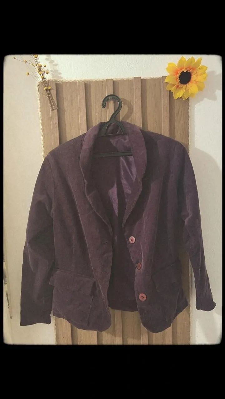 Blazer forrado feminino Roxo 