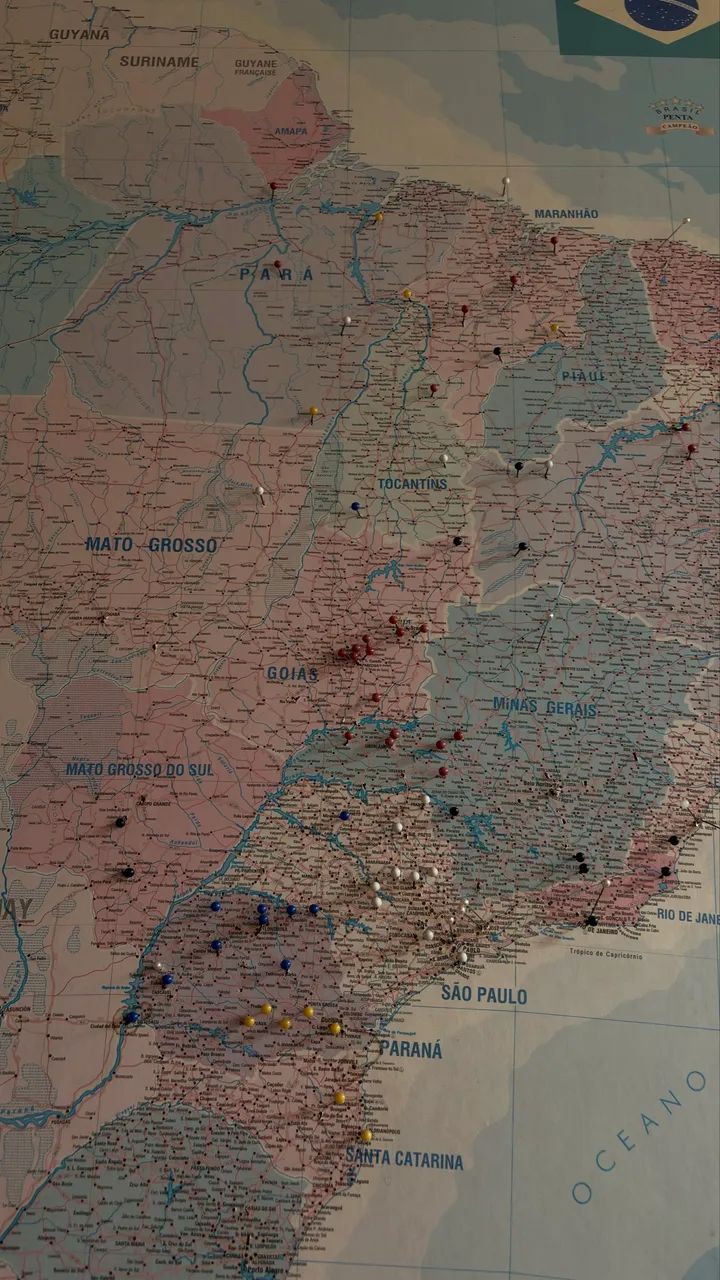 Quadro mapa político do Brasil  - Foto 3