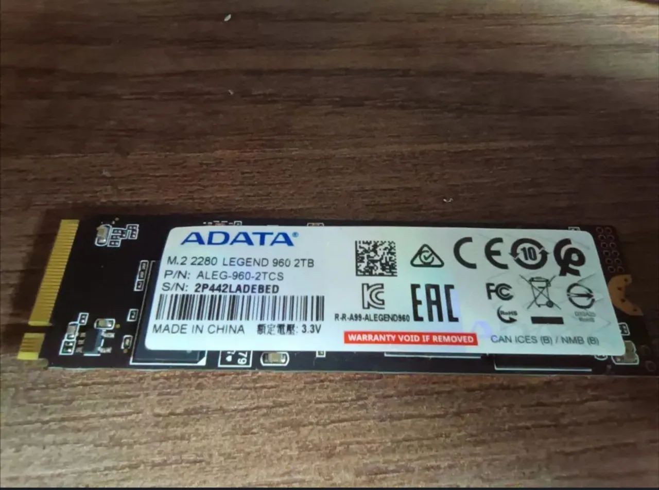 SSD nvme Adata Legend 960 2tb - Foto 4