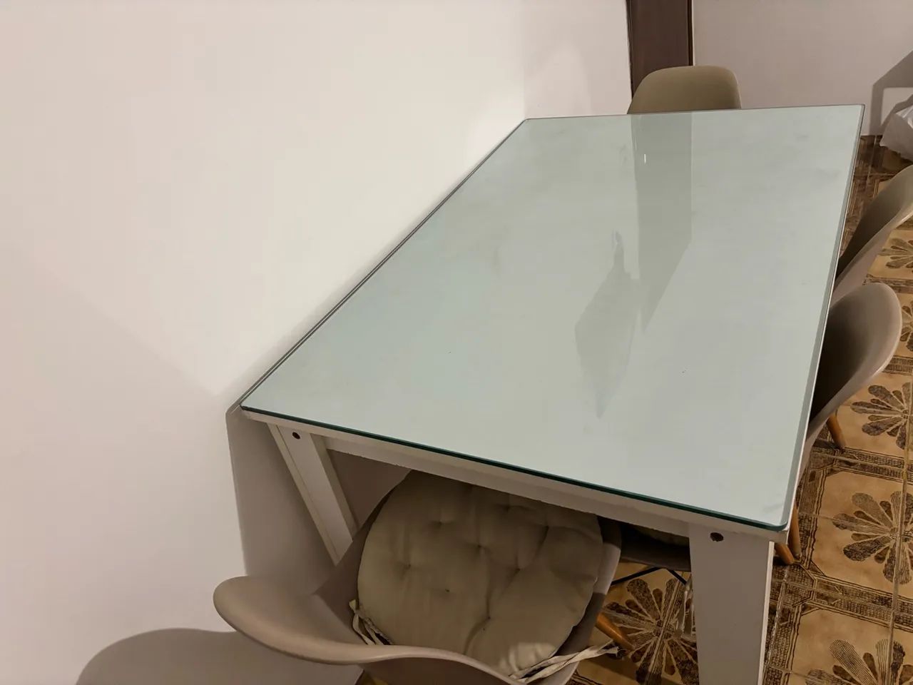 Mesa de Jantar com Tampo de Vidro - Foto 3