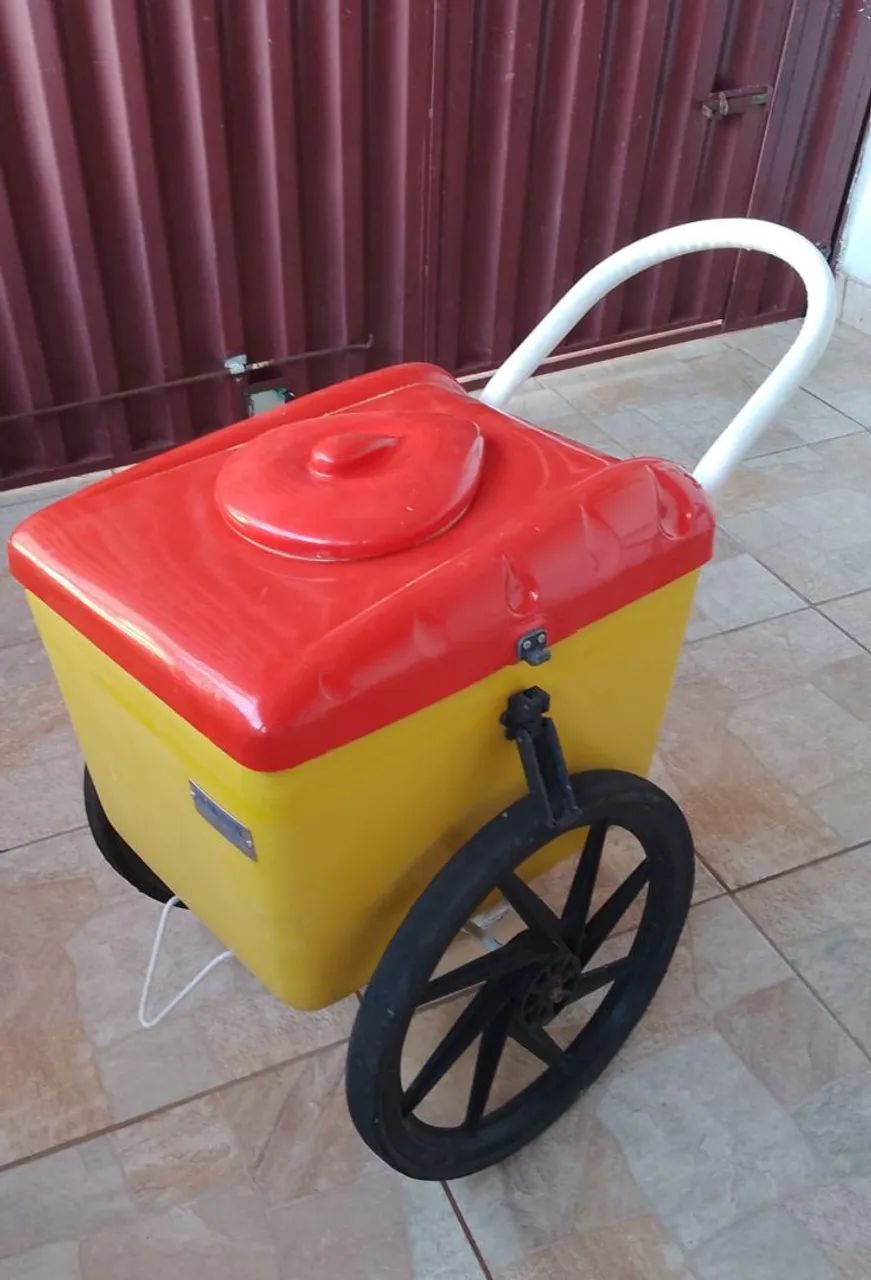 Carrinho de picolé com placas de gelo  - Foto 4