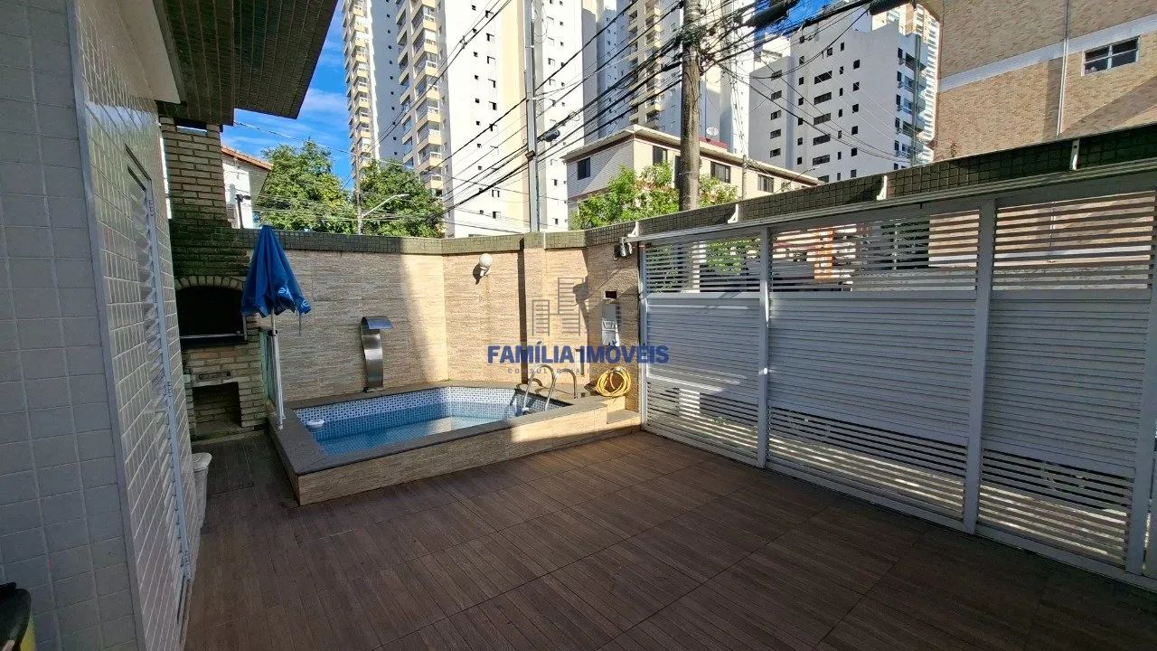 Alugar vender sobrado 3 quartos piscina Ponta da praia Santos SP - Foto 3