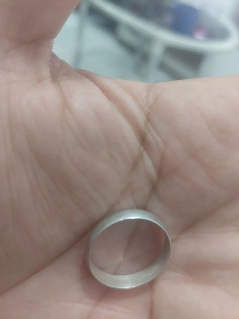 Aliança de prata 100 reais 