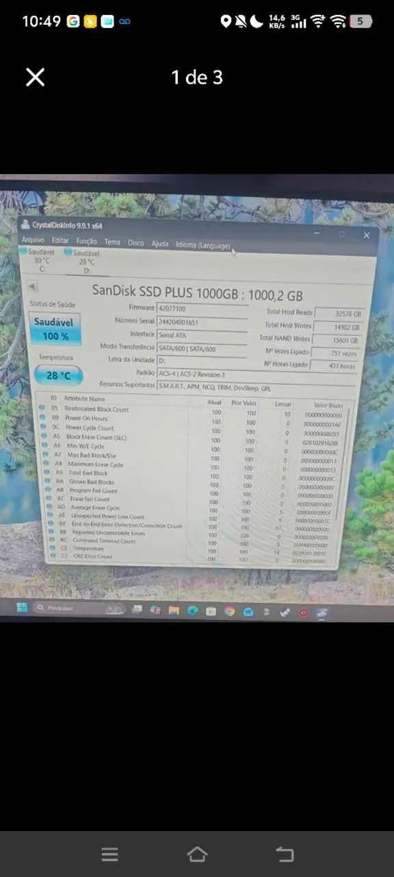 Sata sandisk 1tb - Foto 3