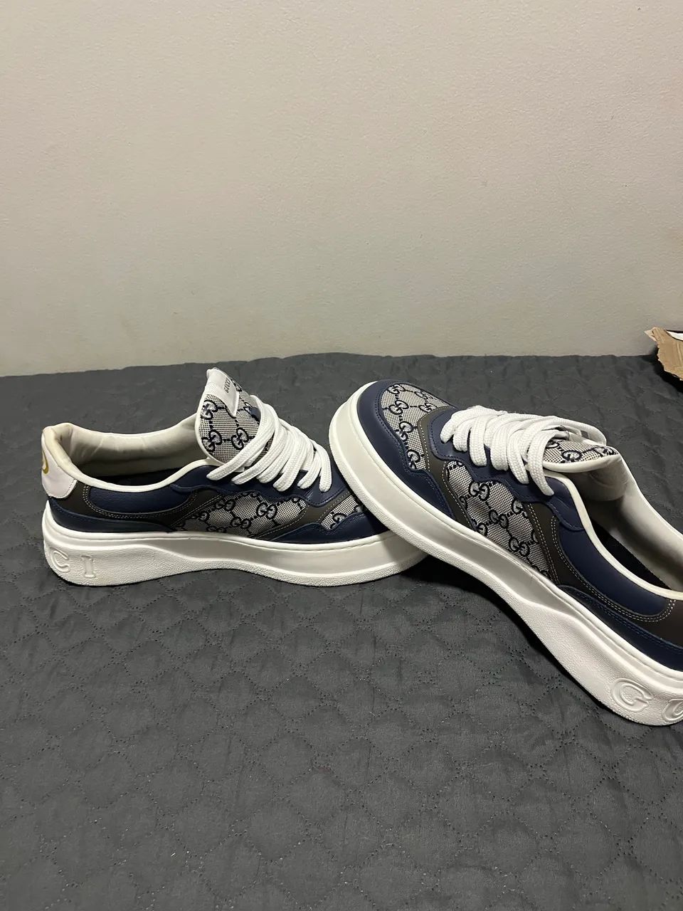 tenis gucci super premium azul tam 42 - Calçados - Jardim Viaduto