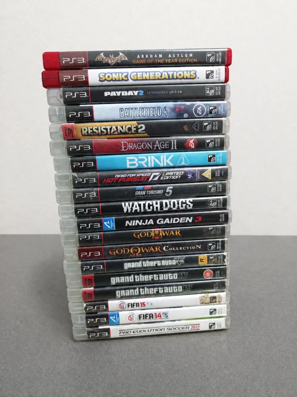 Lote Com 19 Jogos Originais PS3 - GTA V, God of War Collection