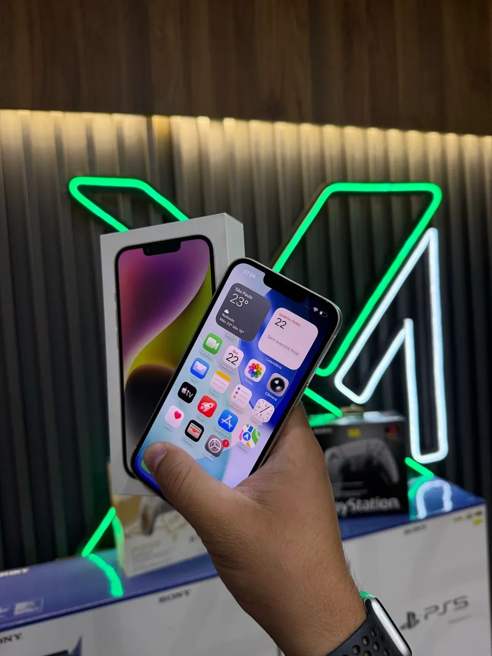 iPhone 14 128gb com garantia - levo até você  - Foto 2
