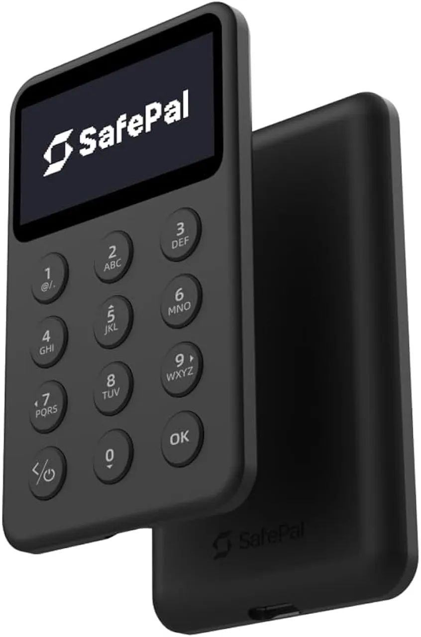 SafePal Carteira de hardware de criptomoeda X1, código aberto com Bluetooth, Bitcoin