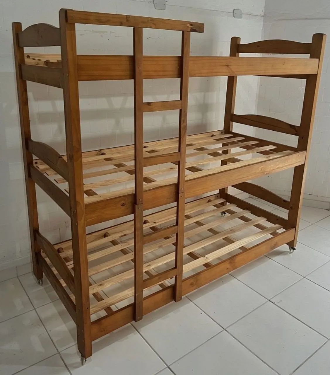 Treliche Napole dupla Furação madeira maciça  - Foto 3