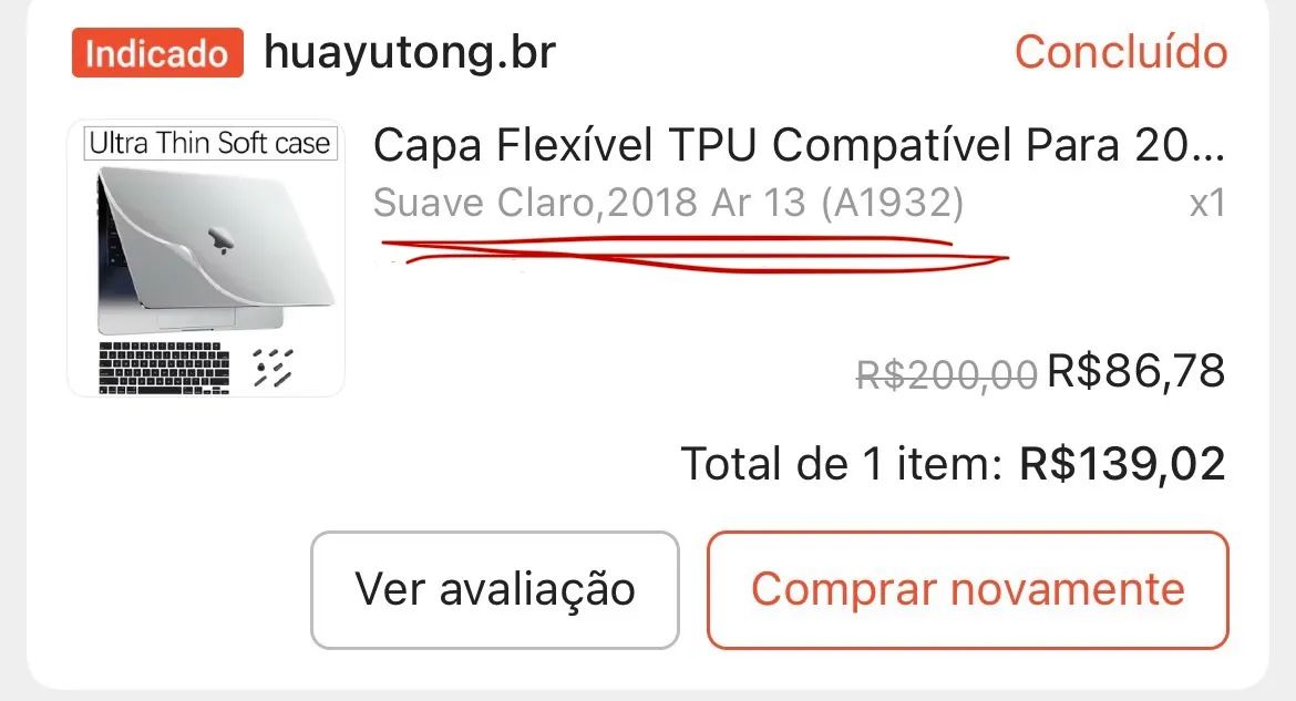 Capa flexivel Macbook