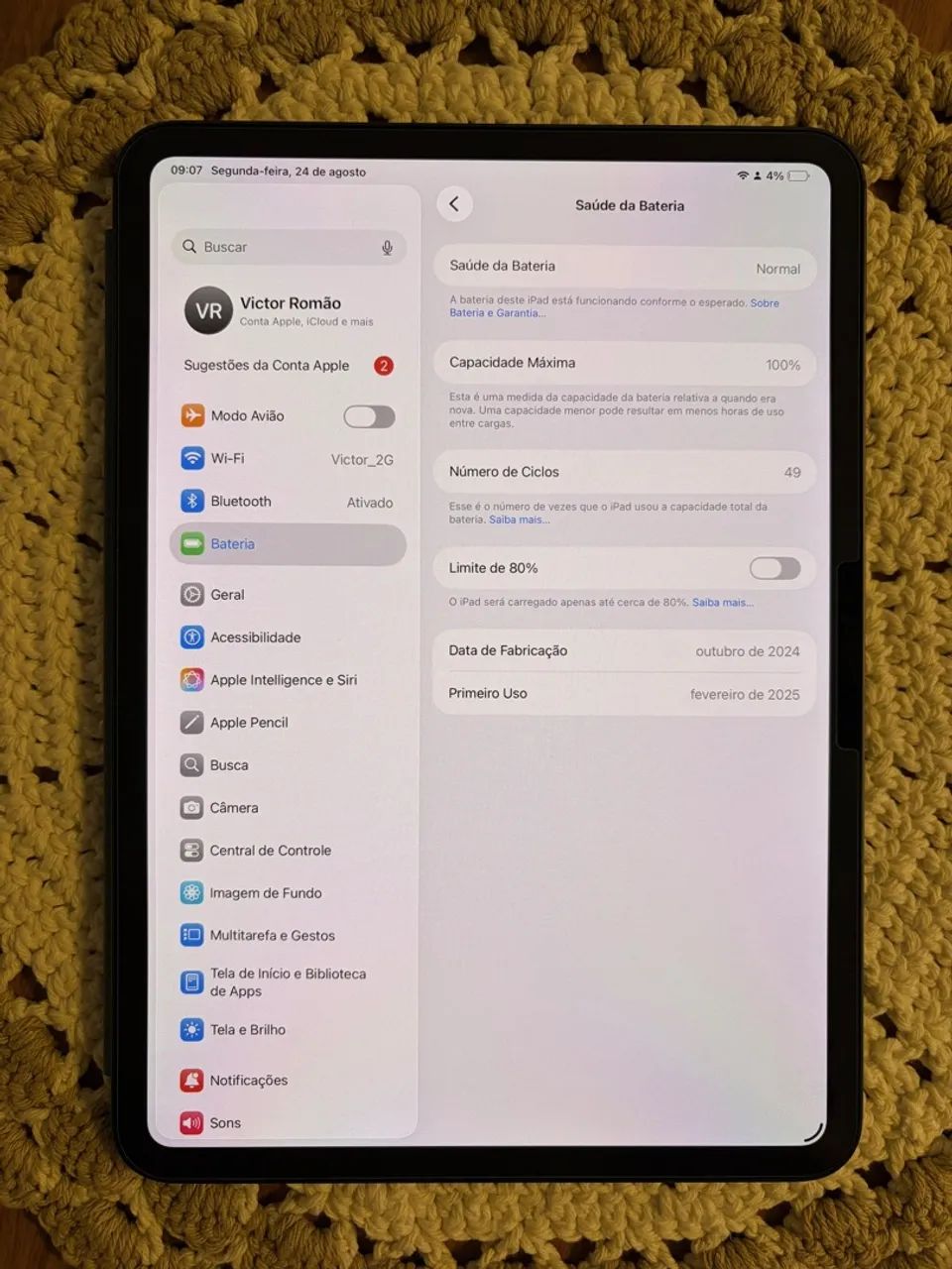 iPad Pro M4 11? 256 gb + Apple Pencil Pro + Capa Apple - Foto 2