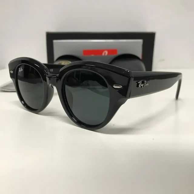 óculos de sol ray ban roundabout black - Foto 2