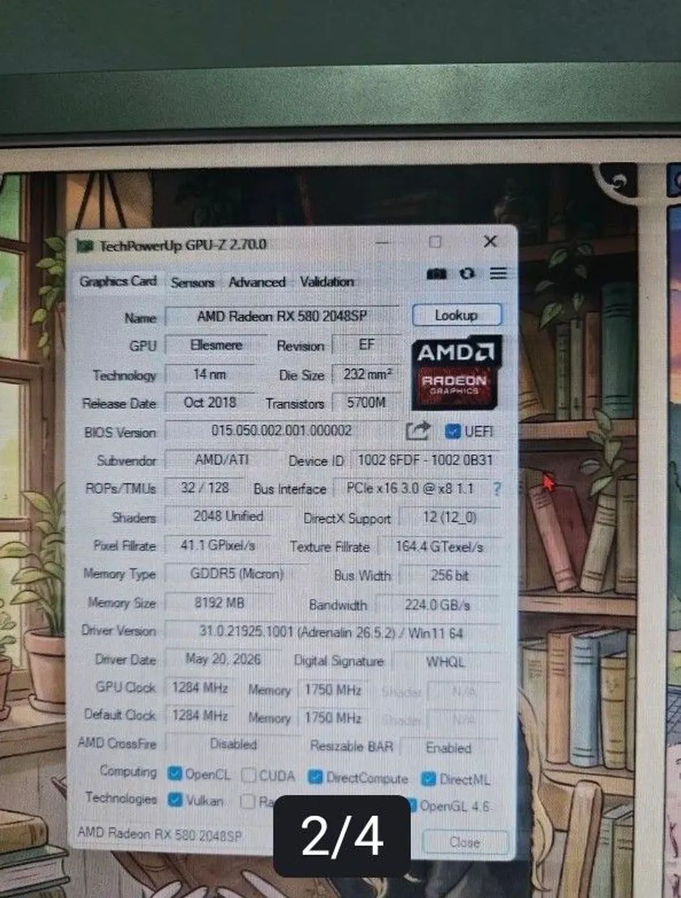 Placa de vídeo RX 580 8 Gb - Foto 2