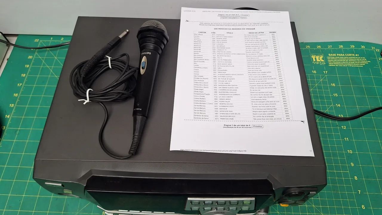 Karaokê raf vmp-3700 funcionando perfeitamente - Foto 5