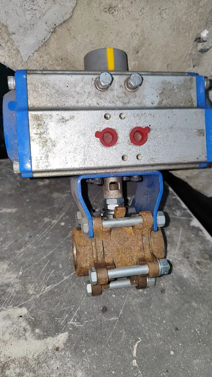 Válvula pneumática 1" e 1/2" - NOVA - Foto 4