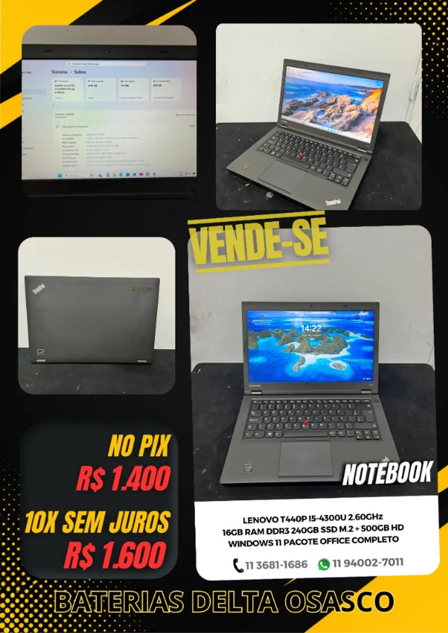 LENOVO T440P I5-4300M 