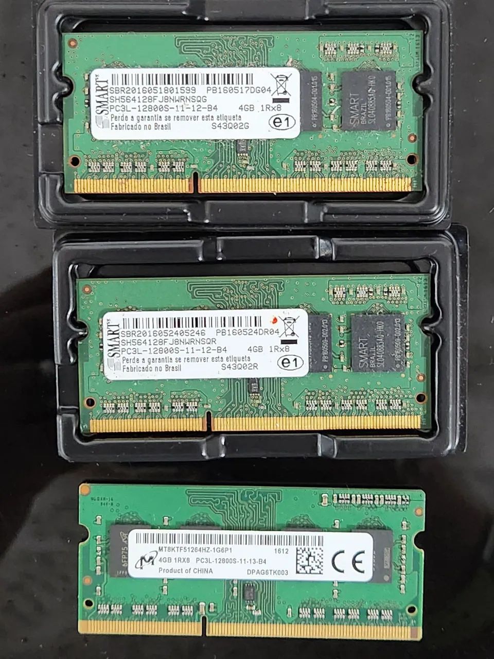 Memórias Notebook 4gb (cada) DDR3