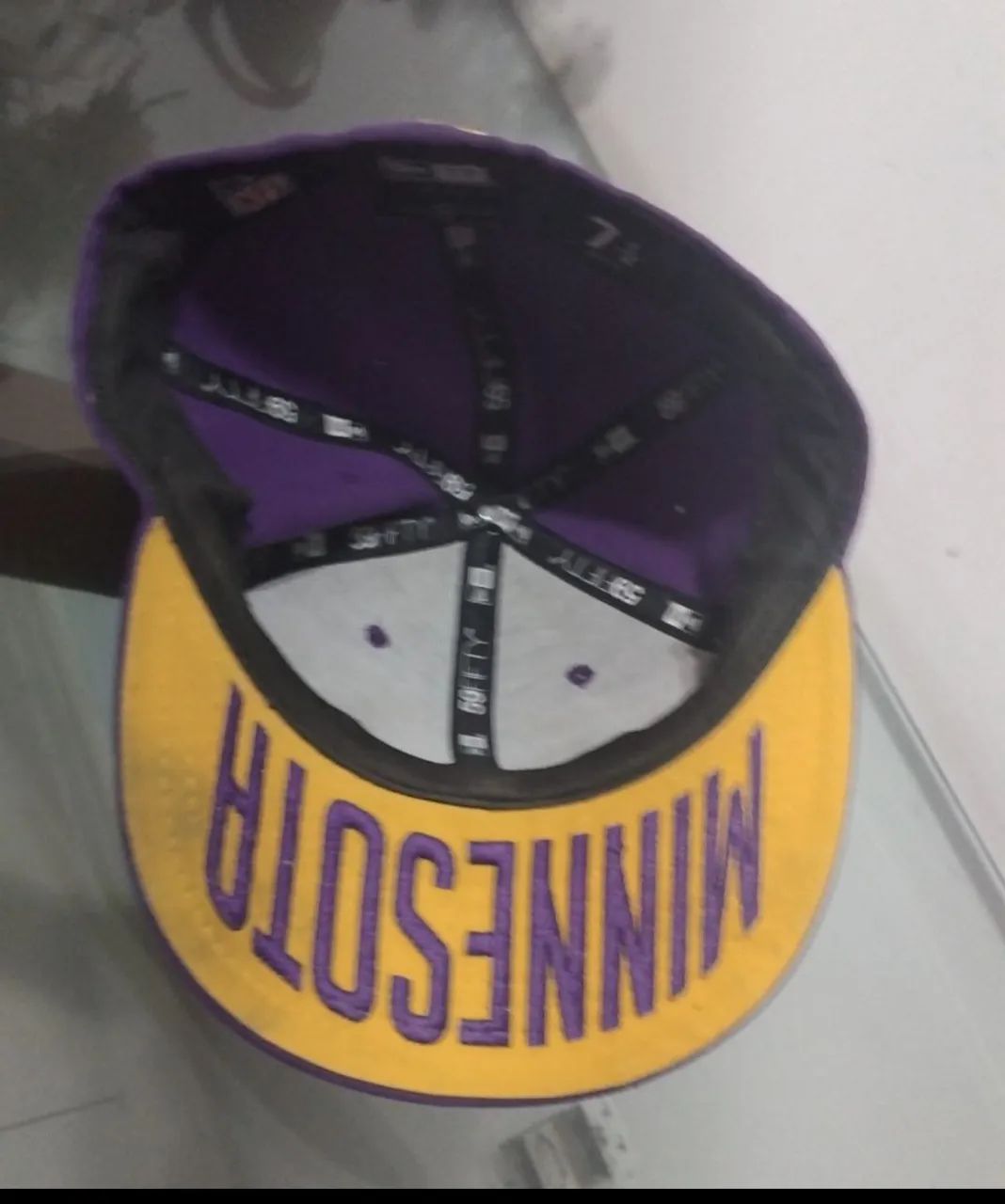 Boné Minnesota Vikings NFL - Roxo Clássico com Aba Reta - Foto 3