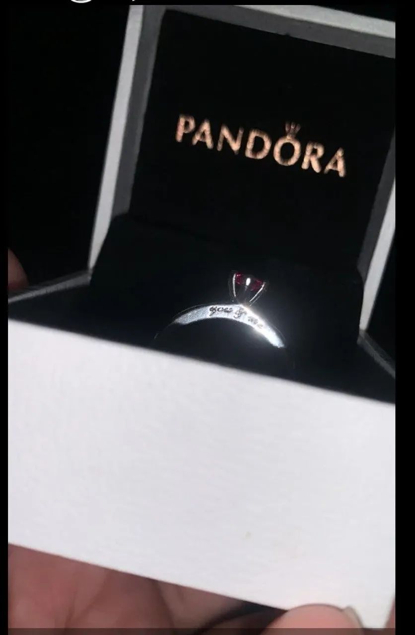 anel de plata pandora