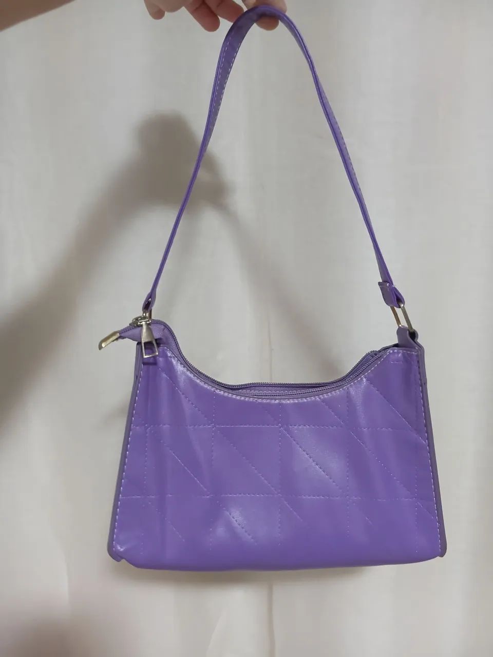 Bolsa de Ombro Baguete Roxa - Estilo Retrô/Y2K - Foto 2