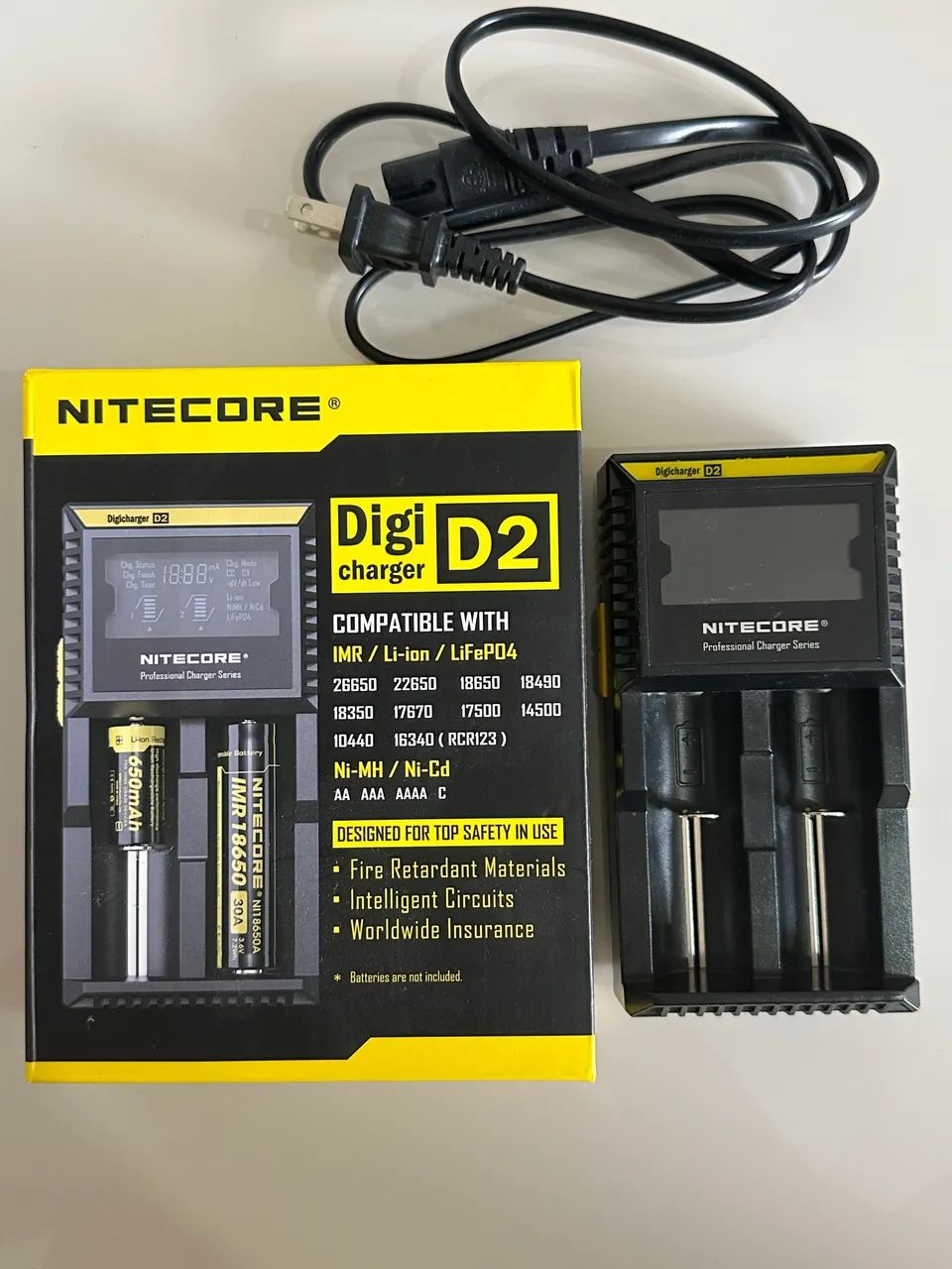 Carregador De Bateria Nitecore D2