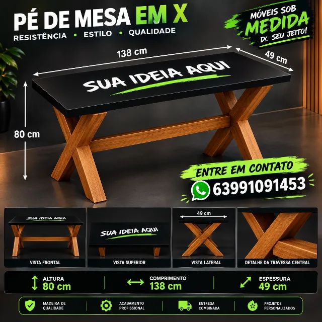 Mesa de madeira 
