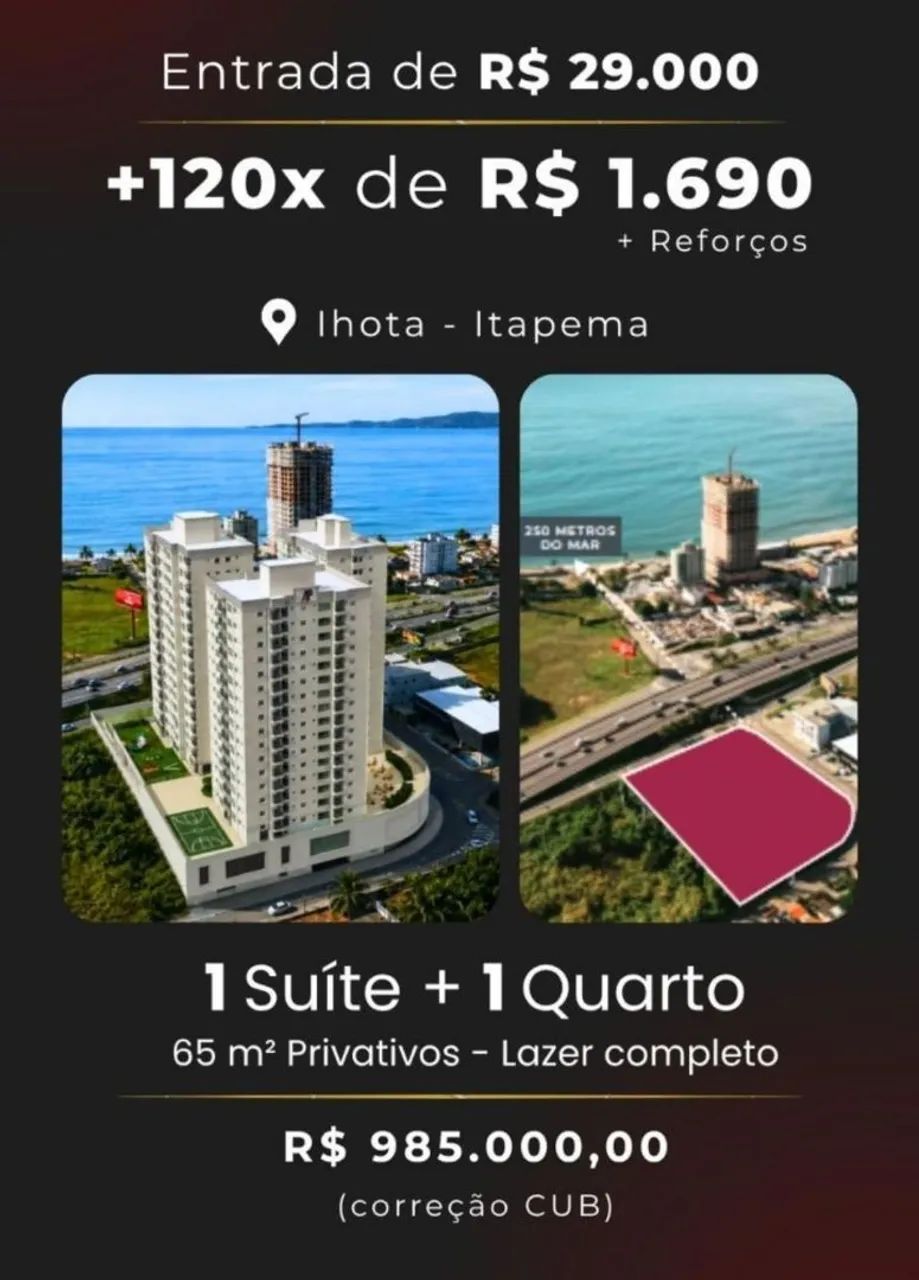 Pré-lançamento pertinho da praia Itapema