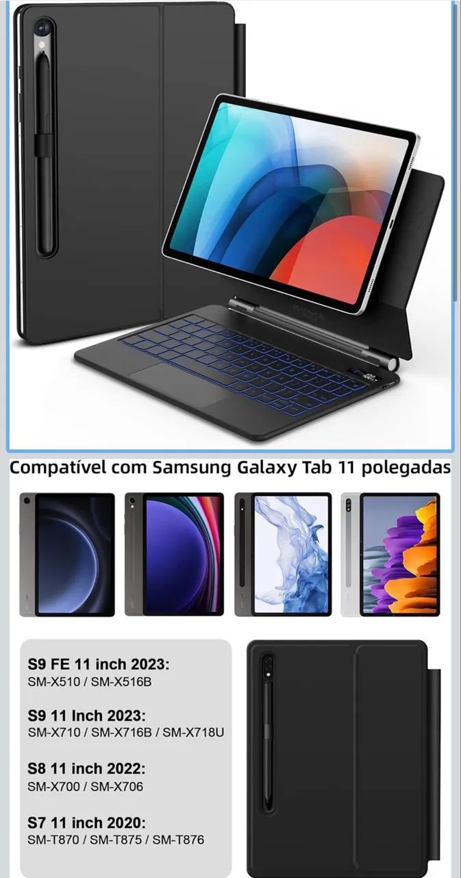 Capa teclado para tablet Samsung  - Foto 2