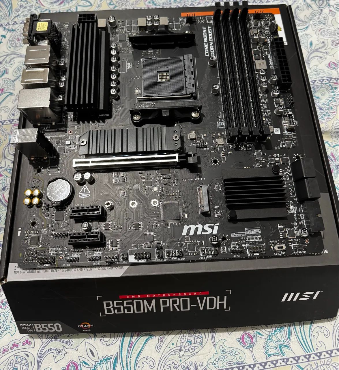 Placa mãe MSI B550M Pro-Vhd Nova - Foto 4