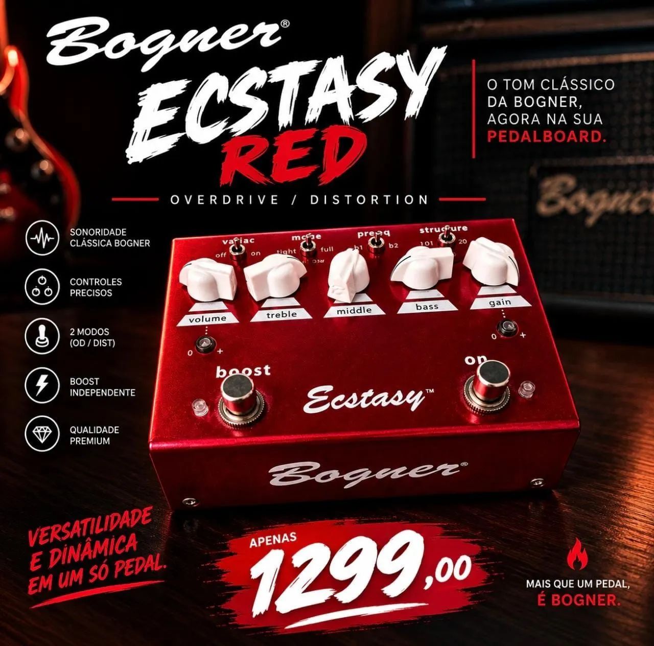 Pedal bogner red
