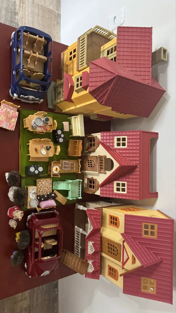 Mega Lote Sylvanian Families com 4 Casas, Carros e Móveis - Foto 3