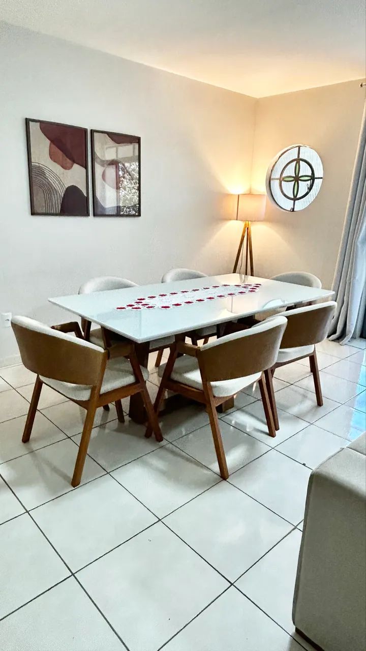 Mesa de Jantar com 6 cadeiras Semi Nova  - Foto 3