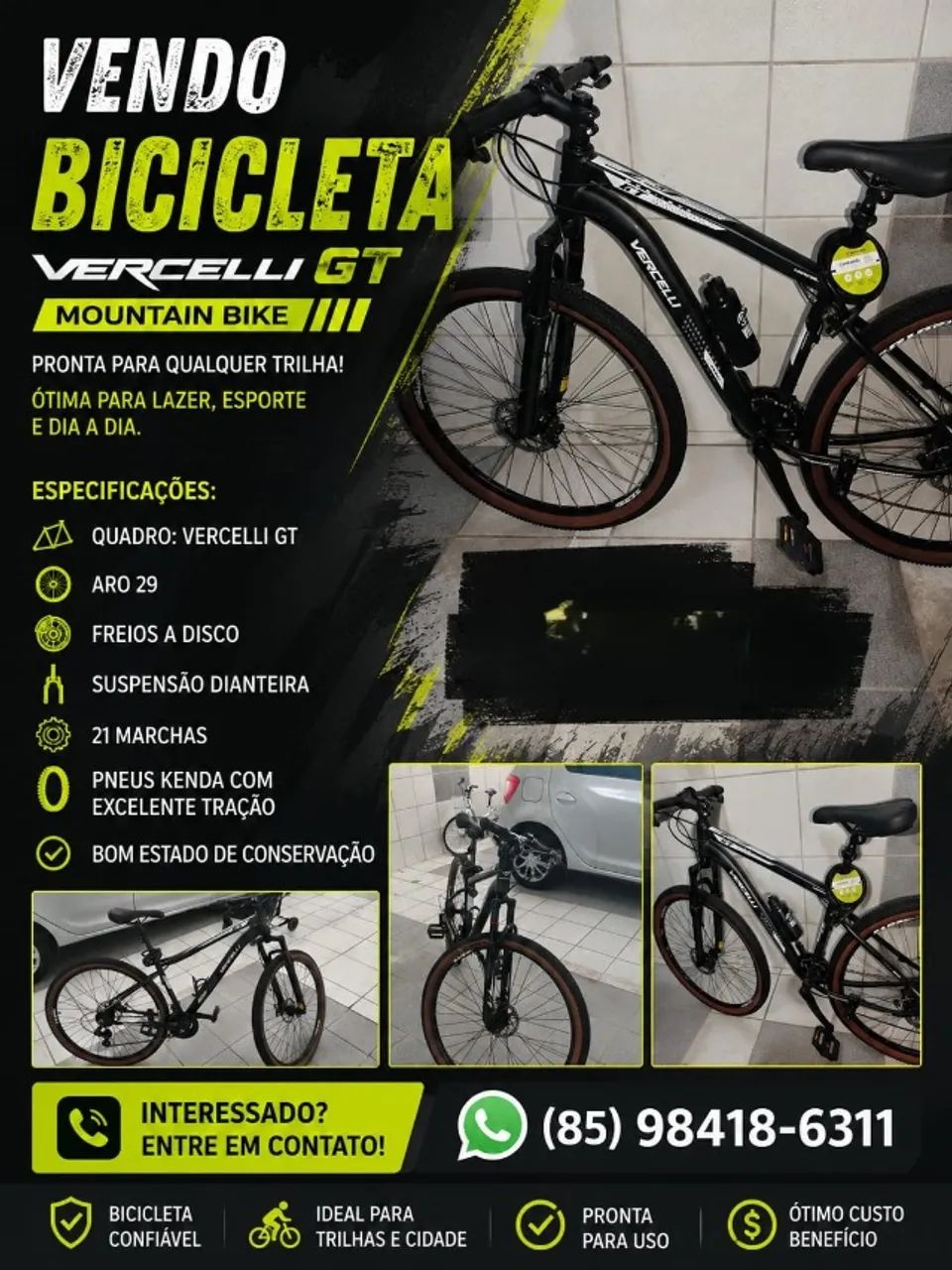 Bicicleta Vercelli Aro 29