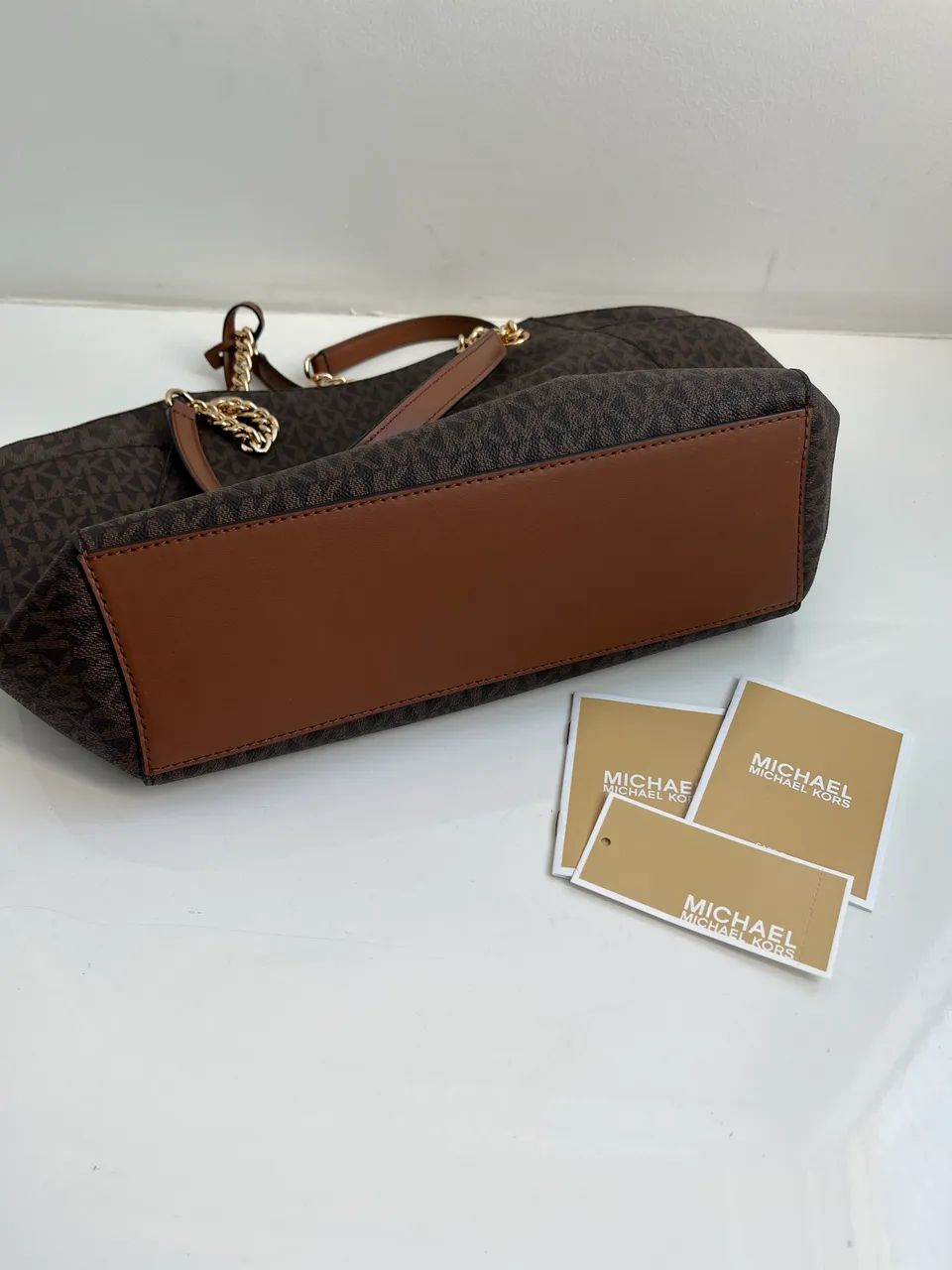 Bolsa Michael kors nova couro marrom - Foto 3