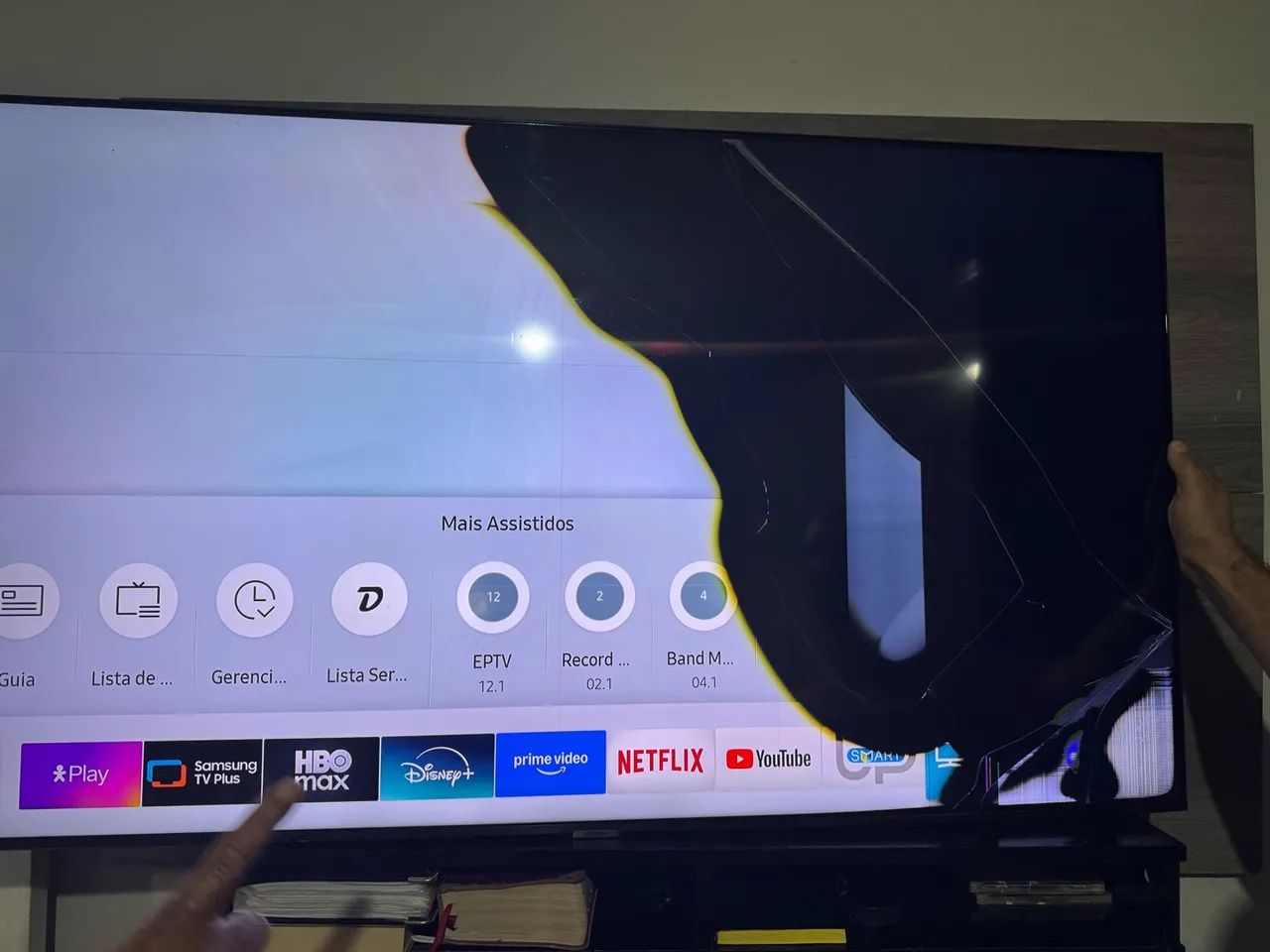 TV Samsung 55 polegadas Smart Display Quebrado