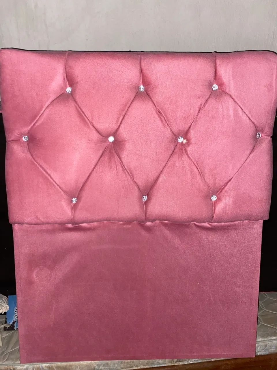 Cama com cabeceira solteiro rosa - Foto 2