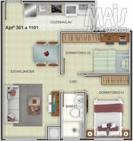 Apartamento para venda em novo hamburgo, centro, 2 dormitórios, 1 banheiro, 1 vaga - Foto 4
