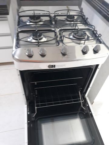 Fogão de 04 bocas Inox, Brastemp modelo Clean - Foto 4