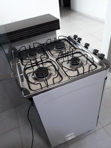 Fogão de 04 bocas Inox, Brastemp modelo Clean - Foto 6