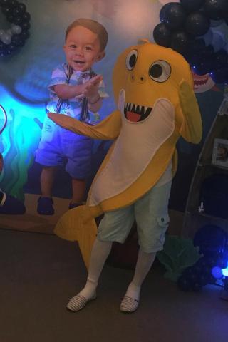 Alugo Mascote do baby shark amarelo adulto - Foto 2