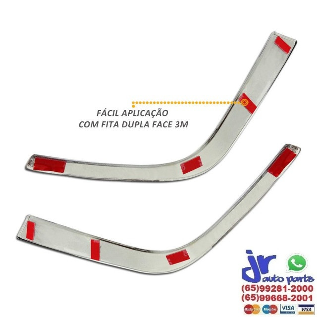 Par Aplique Cromado Inferior Farol de Milha Corolla 2015 a 2017 - Foto 2