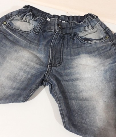 Calça jeans infantil Tam 12 Pólo Wear bem Nova com ajustes dos lados  - Foto 4